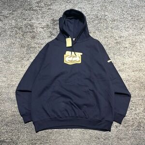 NWT Split Skateboards Sweatshirt Hoodie Large Navy Blue Vintage Y2K 2000s Skater